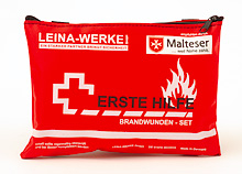 LEINA - Brandwunden-Set, Nylontasche, rot