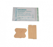 LEINA - Pflasterset : Finger-, Fingerkuppenverband und Pflasterstrips, blau, 40-teilig